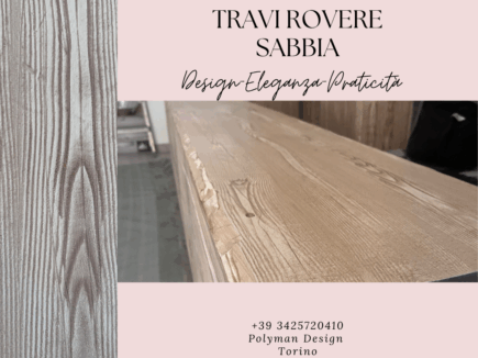 Travi finto legno Lunghezza 150 cm color sabbia